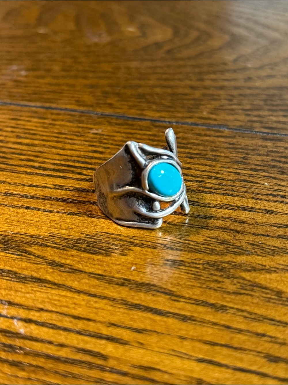 Turquoise silver ring - Picture 2 of 2